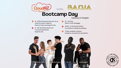 Urban Kiz Bootcamp day: CloudKiz invites Badja: CloudKiz te Hengelo