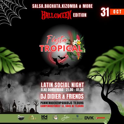 Fiesta Tropical Tilburg Elke Donderdag / Kizomba Workshop: Fiesta Tropical te 5045nz