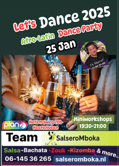 Let’s Dance Afro- Latin Dance Party: Salsero Mboka Dancing Centre te Heerenveen