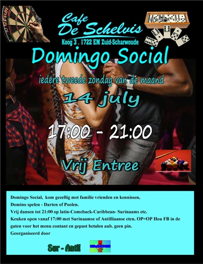 Domingo Social: Sur-Antil en Café de Schelvis te Zuid-scharwoude