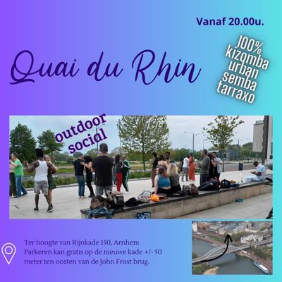 Quai du Rhin: gratis outdoorsocial: Quai du Rhin te Arnhem