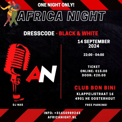 Africa Night (One Night Only!): Africa Night te Oosterhout