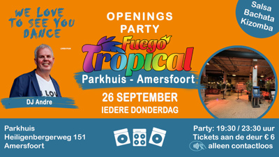 Fuego Tropical in het Parkhuis - Amersfoort: Fuego Tropical te Amersfoort