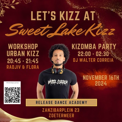 Sweet Lake Kizz | Kizomba Party: Release Dance Academy te Zoetermeer