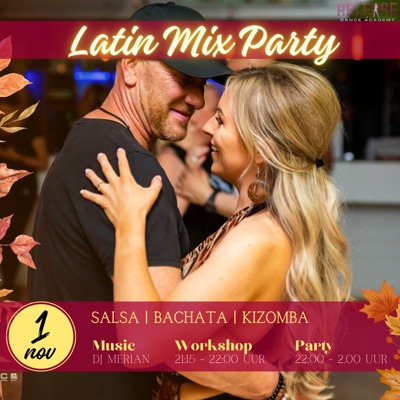 Sweet Lake City Latin Party | GRATIS Parkeren: Release Dance Academy te Zoetermeer