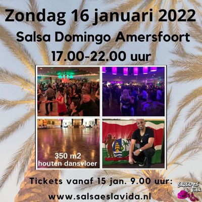 Komende zondag weer zoals vanouds: Salsa Domingo van 17:00 tot 22:00 uur.