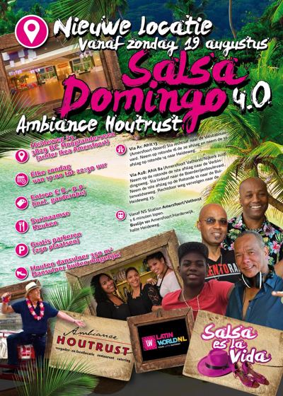 Salsa Domingo back to the roots op nieuwe locatie.